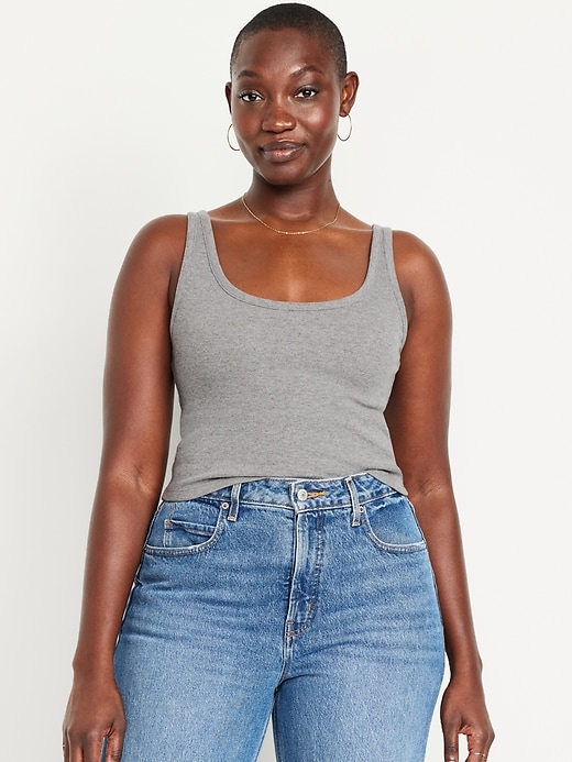 Image number 5 showing, Ribbed Crop Tank Top
