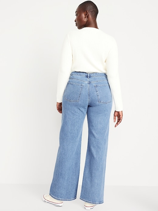 Image number 6 showing, Extra High-Waisted Wide-Leg Jeans