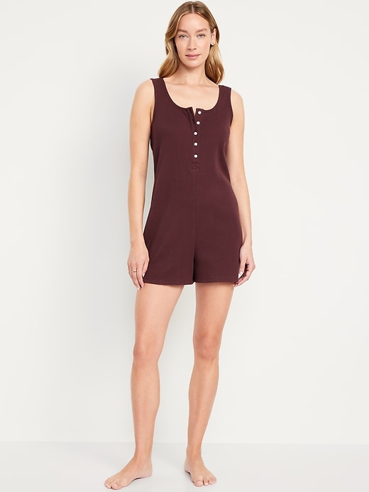 Image number 1 showing, Waffle Lounge Romper