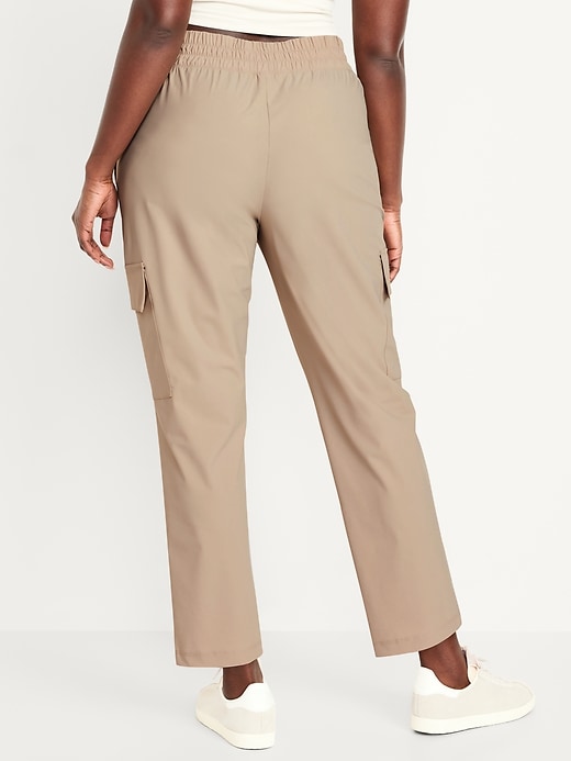 Image number 6 showing, High-Waisted SleekTech Cargo Ankle Pants