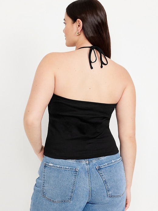 Image number 6 showing, Fitted Halter Top