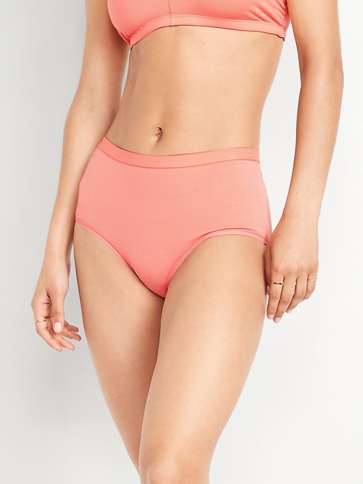 View large product image 1 of 8. High-Waisted Everyday Cotton Underwear