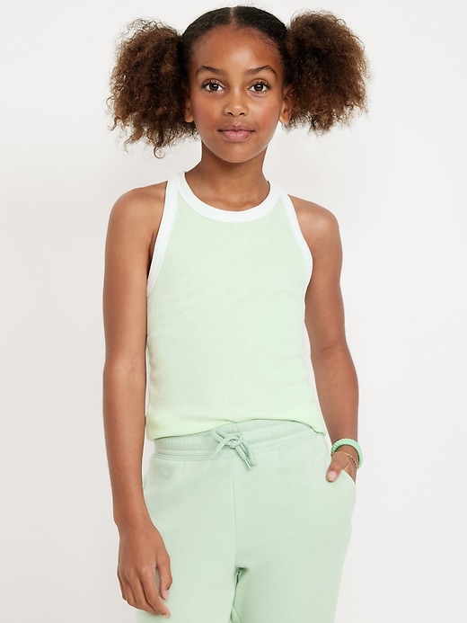 View large product image 1 of 4. UltraLite Rib-Knit Performance Tank for Girls