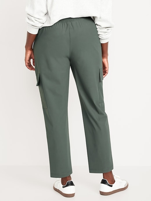 Image number 6 showing, High-Waisted SleekTech Cargo Ankle Pants