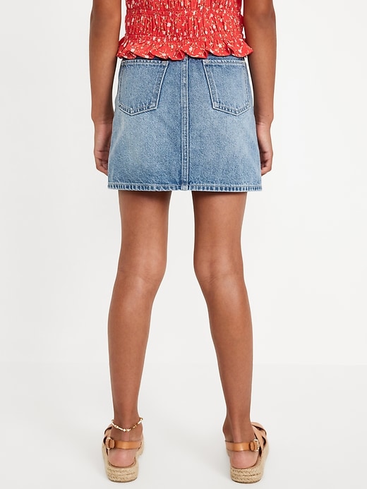 View large product image 2 of 4. High-Waisted Jean Skirt for Girls