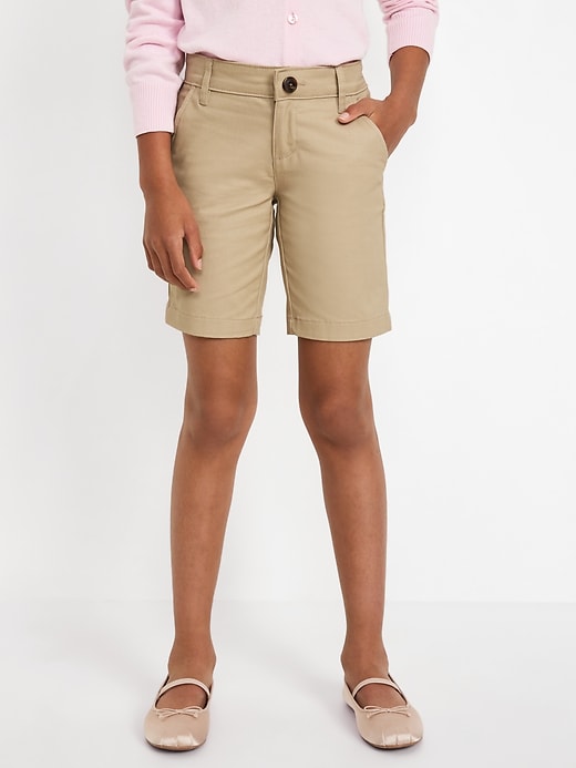 View large product image 1 of 3. School Uniform Twill Bermuda Shorts for Girls