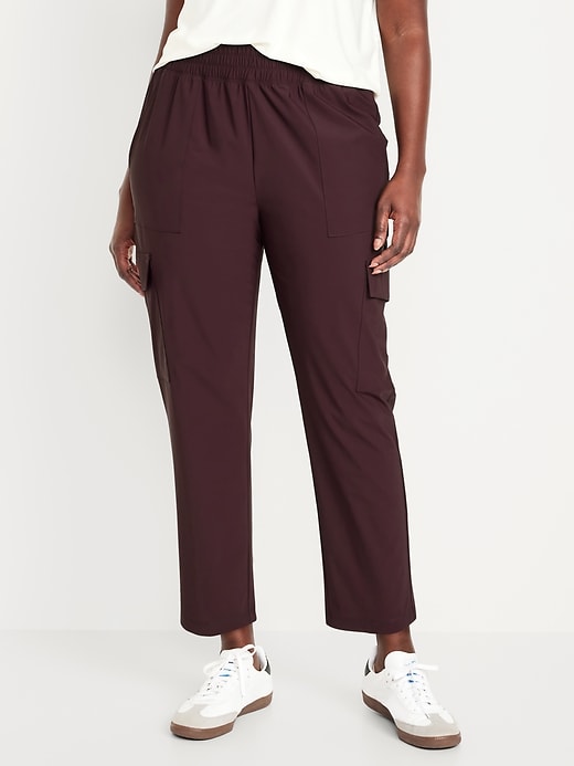 Image number 5 showing, High-Waisted SleekTech Cargo Ankle Pants