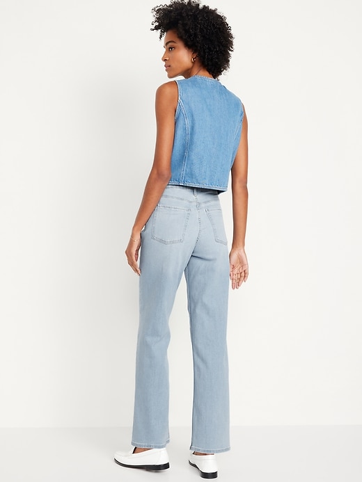 Image number 3 showing, High-Waisted Wow Wide-Leg Jeans