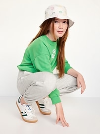 View large product image 3 of 5. Vintage High-Waisted Jogger Sweatpants for Girls