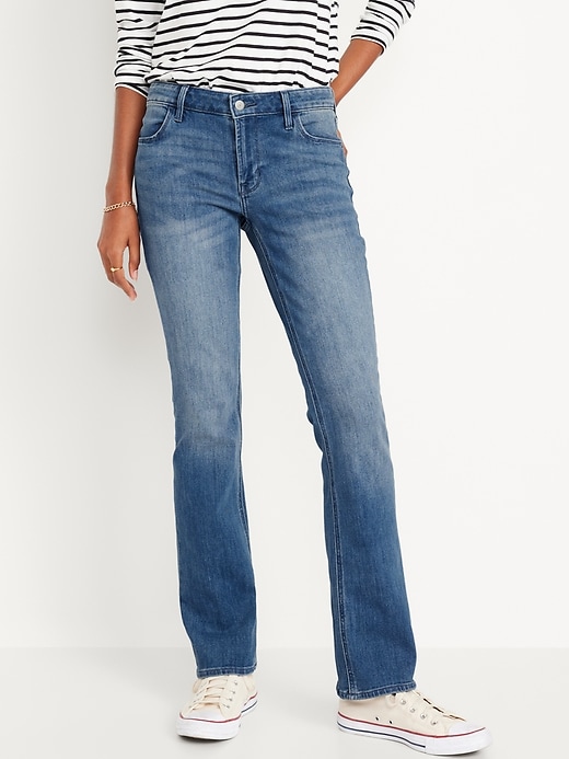 Image number 2 showing, Mid-Rise Wow Boot-Cut Jeans