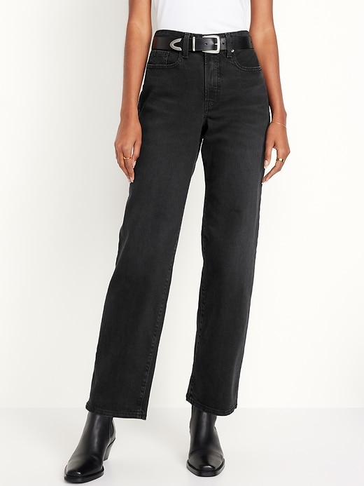 Image number 2 showing, High-Waisted OG Loose Black Jeans
