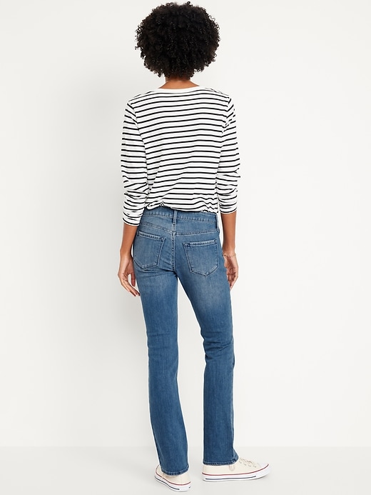 Image number 3 showing, Mid-Rise Wow Boot-Cut Jeans