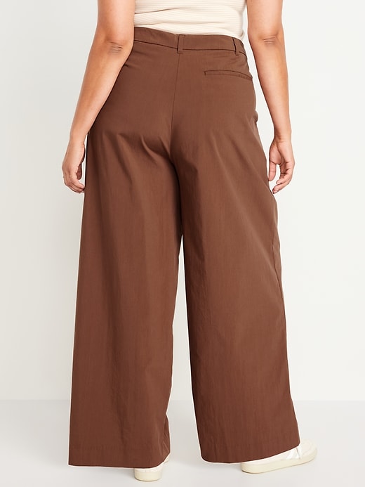 Image number 8 showing, Extra High-Waisted Poplin Super Wide-Leg Taylor Pants