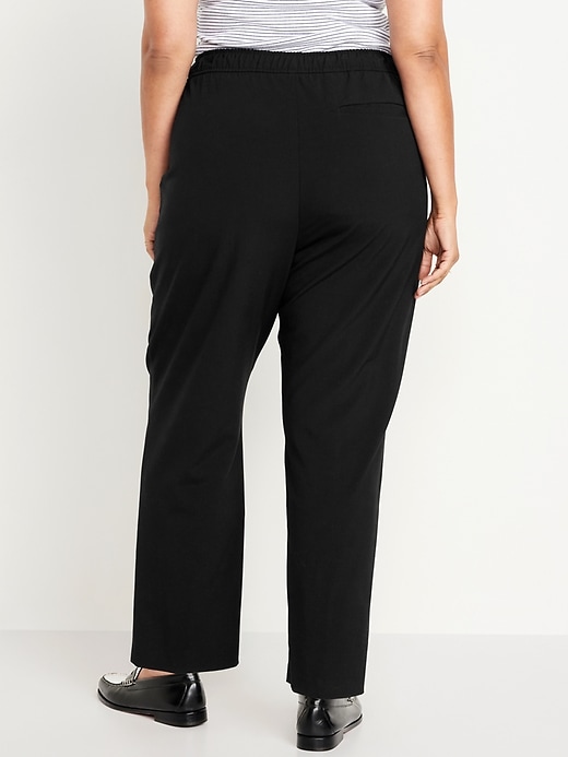 Image number 8 showing, High-Waisted Pull-On Billie Straight Trouser