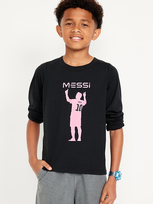 View large product image 1 of 4. Messi™ Gender-Neutral Graphic T-Shirt for Kids