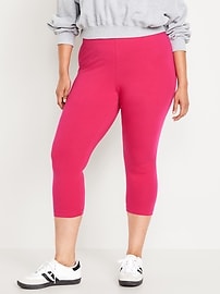 View large product image 7 of 8. High-Waisted Crop Leggings