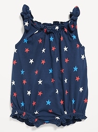 View large product image 3 of 3. Sleeveless Tie-Shoulder One-Piece Romper for Baby