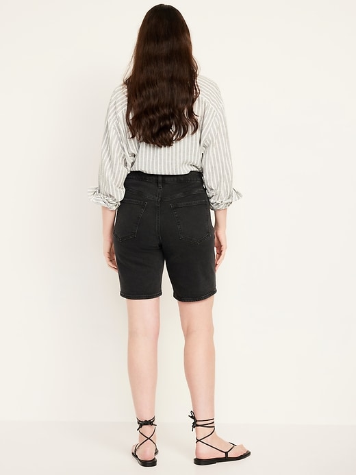 Image number 6 showing, High-Waisted OG Jean Shorts -- 9-inch inseam