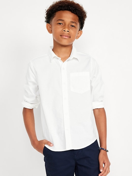 View large product image 1 of 3. Lightweight Oxford Uniform Shirt for Boys