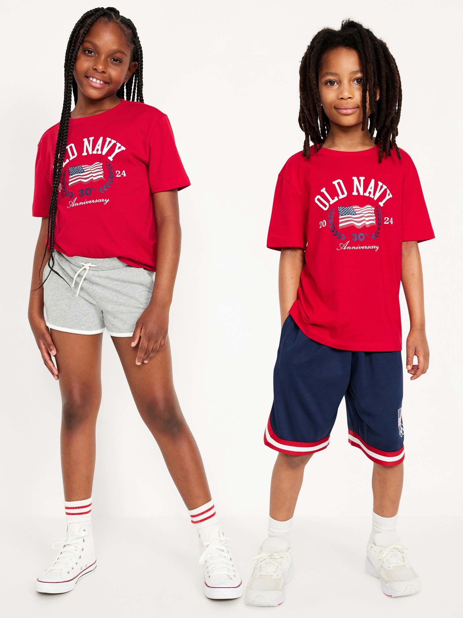 Matching Gender-Neutral Logo-Graphic T-Shirt for Kids