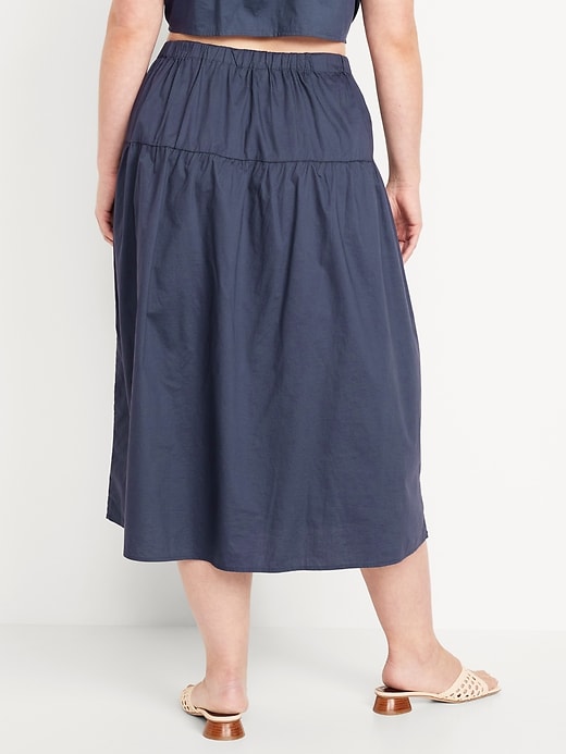 Image number 6 showing, Dropped-Waist Midi Skirt
