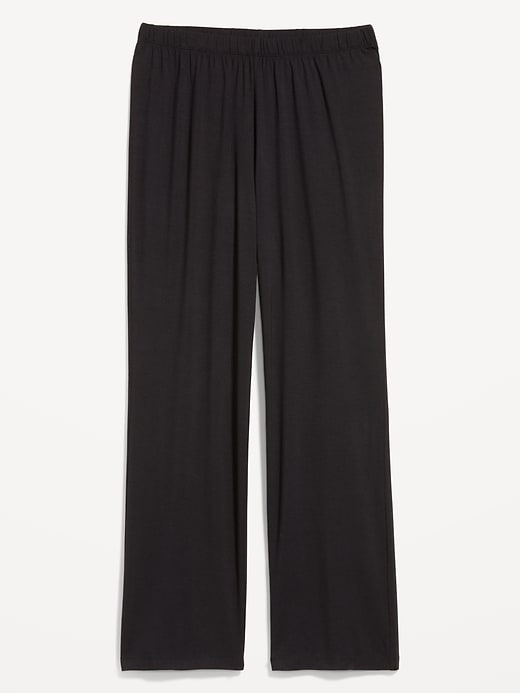 Image number 7 showing, Mid-Rise Knit Jersey Pajama Pant