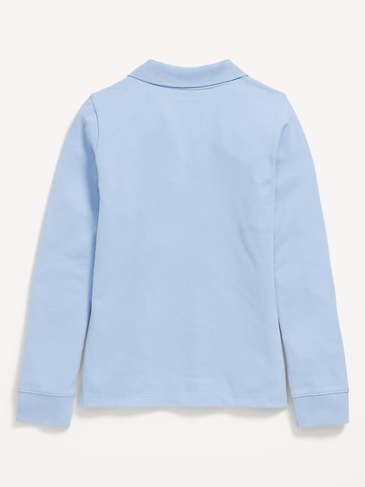 Image number 3 showing, Uniform Pique Polo Shirt for Girls