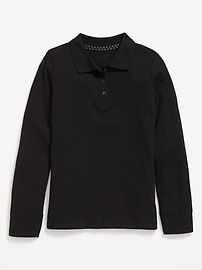Image number 2 showing, Uniform Pique Polo Shirt for Girls
