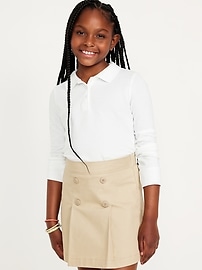 Image number 1 showing, Uniform Pique Polo Shirt for Girls
