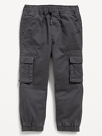 View large product image 3 of 3. Functional-Drawstring Cargo Jogger Pants for Toddler Boys