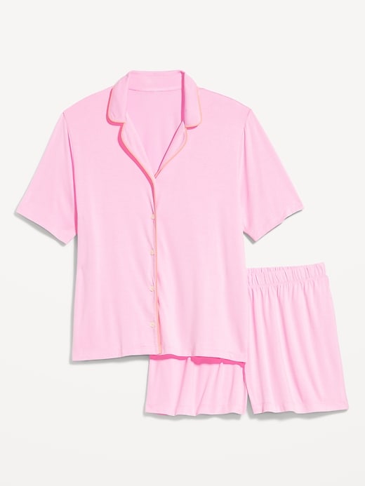 Image number 6 showing, Knit Jersey Pajama Short Set