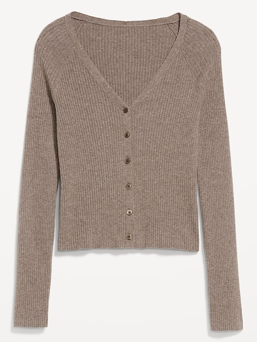 Image number 4 showing, SoSoft Lite Ribbed Crop Cardigan