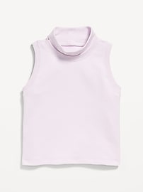 View large product image 3 of 4. Dynamic Fleece Sleeveless Mock-Neck Top for Girls