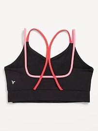 View large product image 4 of 4. PowerSoft Strappy Longline Sports Bra for Girls