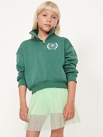 View large product image 3 of 5. High-Waisted Mesh-Pleated Performance Skort for Girls