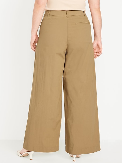 Image number 6 showing, Extra High-Waisted Poplin Super Wide-Leg Taylor Pants