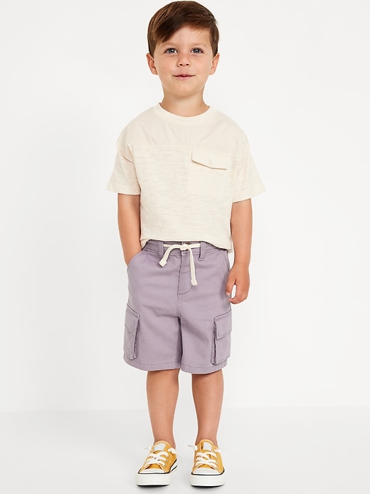 View large product image 1 of 2. Oversized Flap-Pocket T-Shirt for Toddler Boys