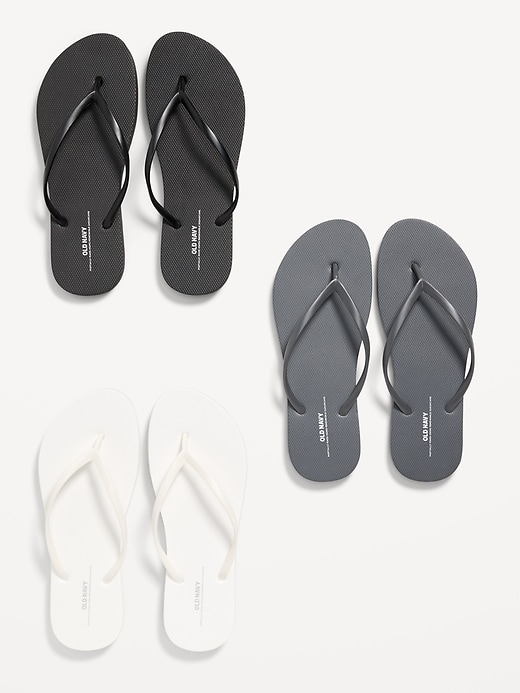 View large product image 1 of 1. Flip-Flop Sandals 3-Pack (Partially Plant-Based)