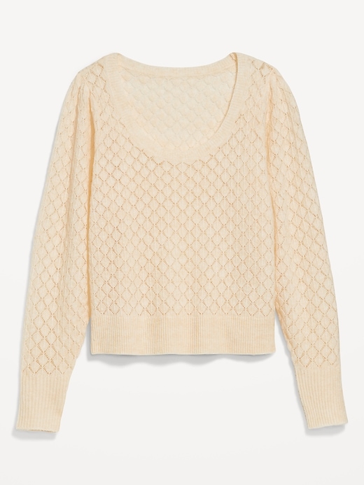 Image number 4 showing, Pointelle Sweater