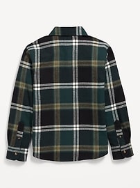 View large product image 3 of 3. Soft-Brushed Flannel Pocket Shirt for Boys