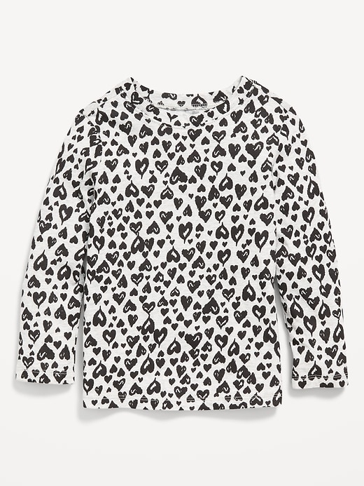 View large product image 1 of 1. Printed Long-Sleeve T-Shirt for Toddler Girls