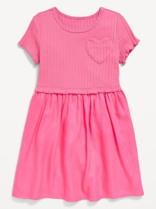 View large product image 1 of 1. Short-Sleeve Printed Dress for Toddler Girls