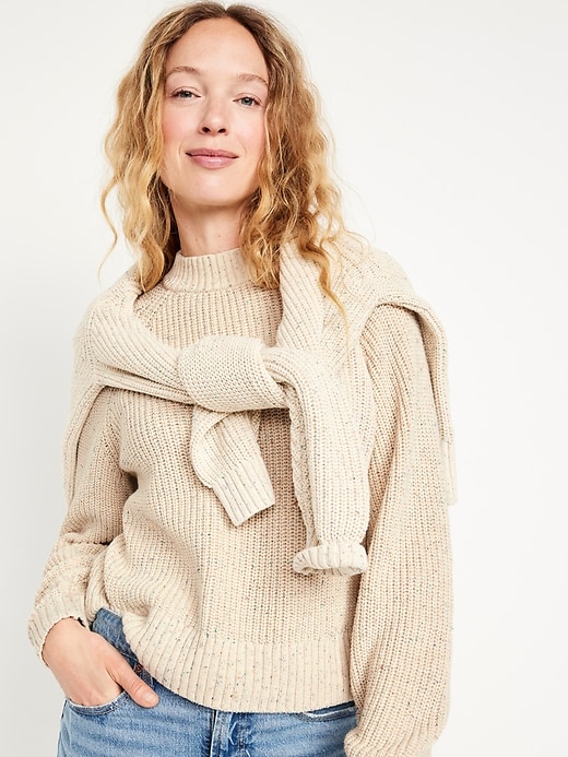 Image number 6 showing, Shaker Stitch Crop Sweater