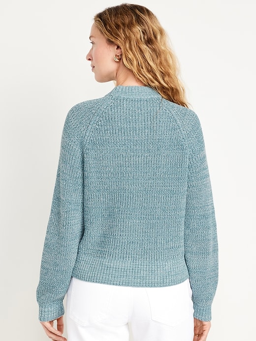 Image number 2 showing, Shaker Stitch Crop Sweater