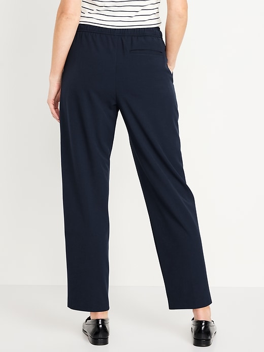 Image number 2 showing, High-Waisted Pull-On Billie Straight Trouser