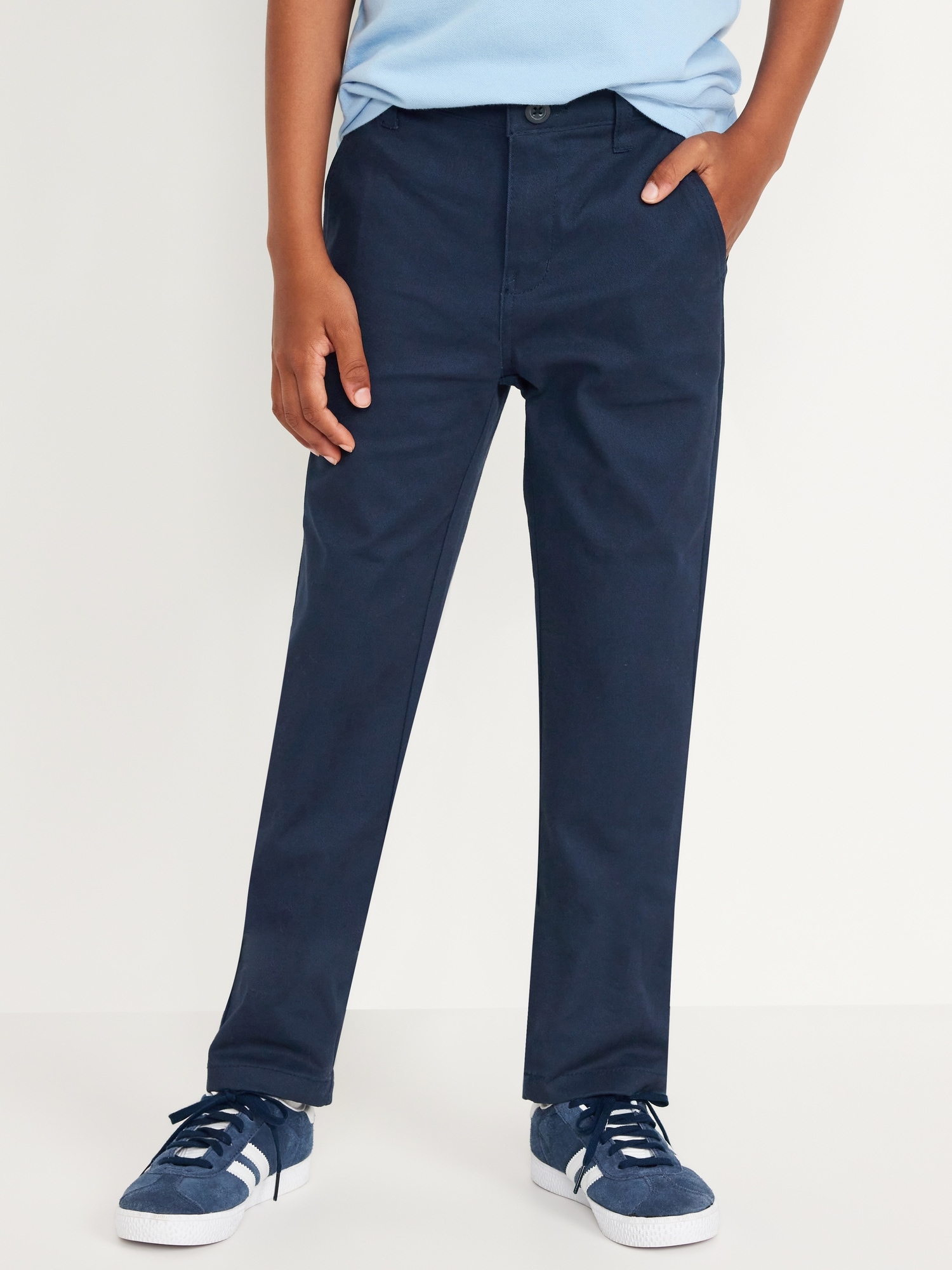 Slim School Uniform Chino Pants for Boys Hot Deal