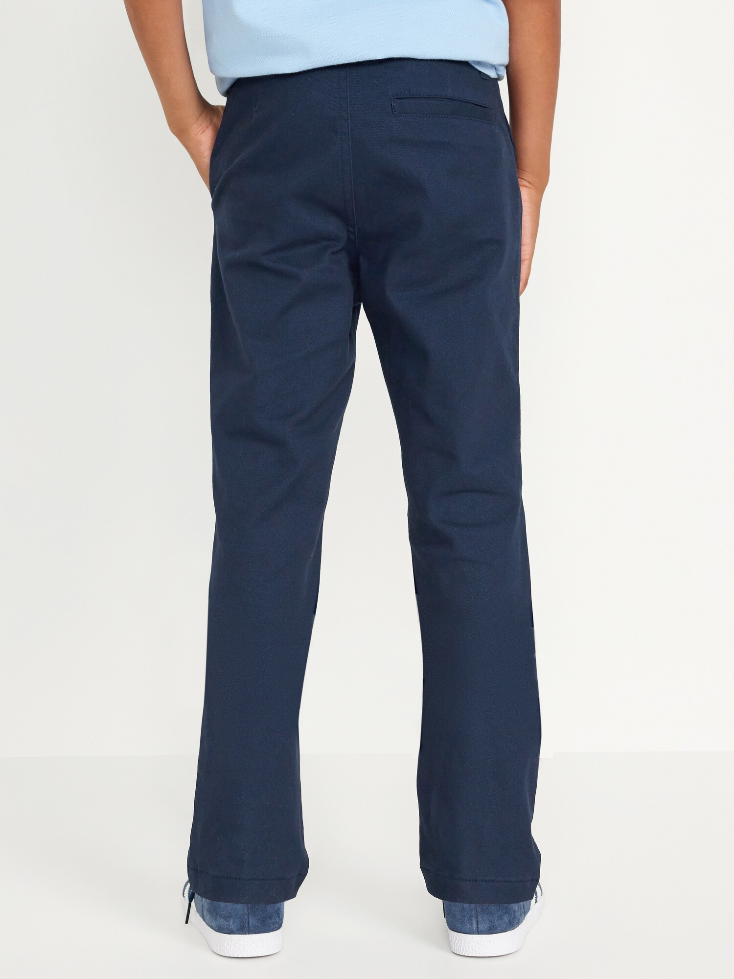 Брюки Old Navy Slim School Uniform Chino Pants для мальчиков, цвет: Тёмно-синий — фото 2