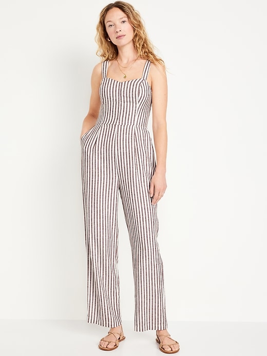 Image number 1 showing, Fit & Flare Cami Jumpsuit