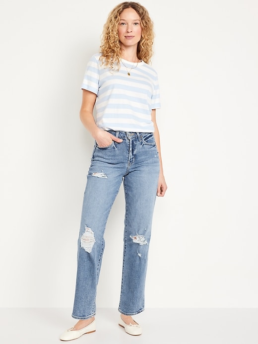 Image number 1 showing, High-Waisted OG Loose Ripped Jeans