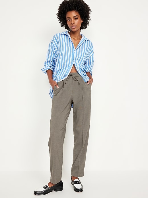 Image number 3 showing, High-Waisted Billie Pull-On Straight Trouser